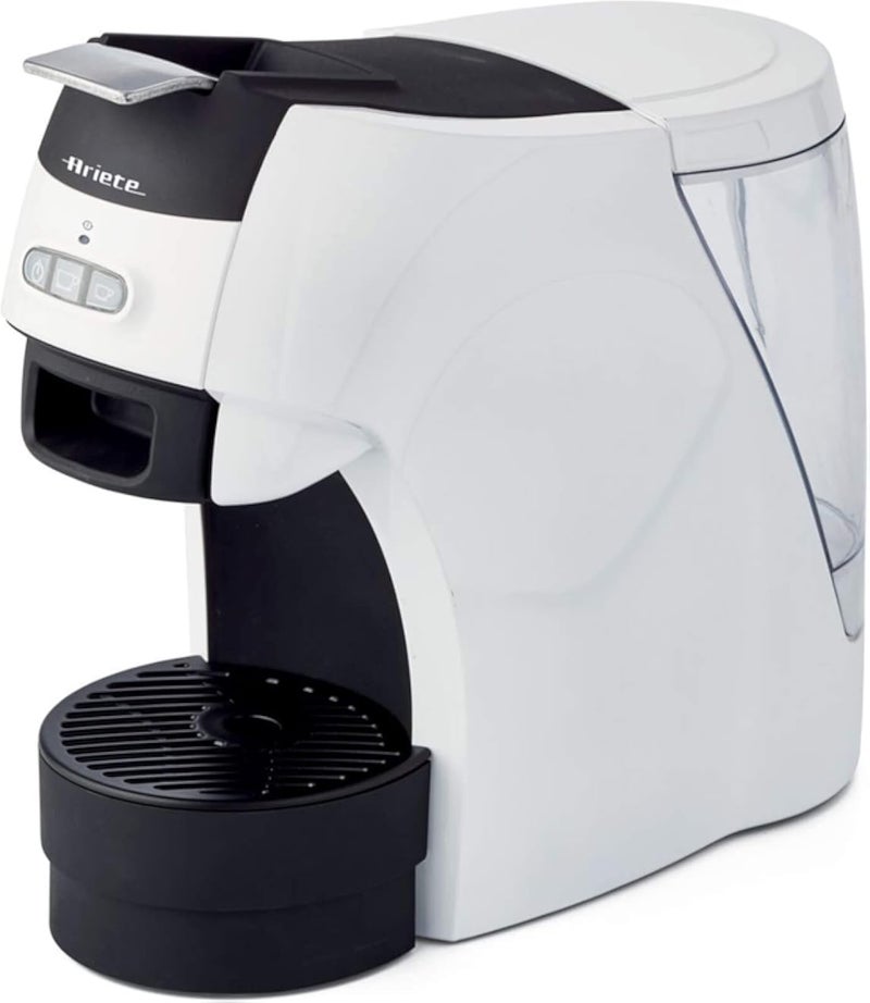Ariete 1301 Cassetto Coffee Machine, Powdered and ESE Pods, 1100 Watt, White (by De'longhi Group)